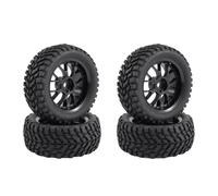 predolo Accessori per Pneumatici RC 1/10 Buona Aderenza con Inserti in Spugna Montaggio Semplice Stabilità Pneumatico di Ricambio, Ruote a più Raggi