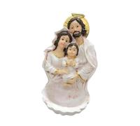 predolo Acquasantiera Sacra Famiglia, Decorazione da Parete cattolica, Regalo per Gesù, e, Statua sopra Una Ciotola per Cristo, libreria, Bianco