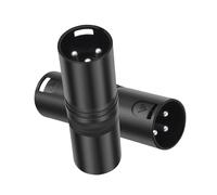 predolo Adattatore convertitore maschio-maschio da 2 pezzi, accessori audio per la casa, in metallo, portatile, robusto, per riparazione o accoppiatore di