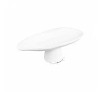 predolo Alzata per Frutta Moderna Design Moderno Fruttiera con Piedistallo Elegante Alzata per Frutta per Soggiorno, Ufficio, Ingresso, Bianco, S