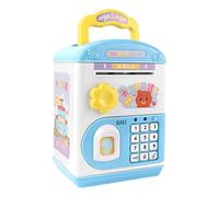 predolo ATM Piggy Auto Scroll Giocattoli Educativi Precoci Risparmio di Denaro per Bambini Unisex, blue, Taglia unica bambino