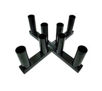 predolo Barbell Storage Rack Olimpico Supporto Pesi Porta Bilancieri Verticale Design Centrale Acciaio Saldato Stabilità Elevata 8 Supporti Vernice Adatto per
