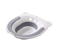 predolo Bath Pieghevole, sopra Il WC per Sedile del Water, Hip Basin Bidet WC per Vasca Bagno vaginale, Grigio