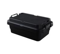predolo Baule Contenitore per Bagagliaio, Contenitore per Esterni Portatile Impermeabile di Grande capacità, Organizer per Bagagliaio Basso, Scatola, Nero