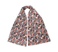 predolo Bavaglino per adulti Sciarpa da pranzo Bavaglino dignitoso Elegante alla moda Abbigliamento protettivo Asciugamano per la bocca per gli aiuti, Fiori d'arancio