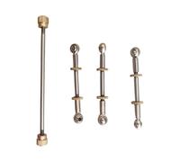 predolo Bielle per tromba Giunti sferici universali Parti Strumenti in ottone Kit di riparazione per tromba robusta Dadi di regolazione, per adulti, 3 Pezzi