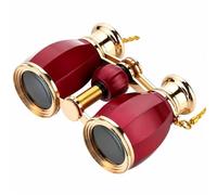 predolo Binocolo Tascabile 4×30 Leggero Binocolo da Spettacolo con Manuale per Musical, Rosso