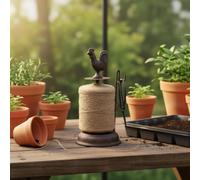 predolo Bird Rope Organizer Portaspago Uccello Supporto Bobina Dispenser Spago Taglierino Integrato in Ghisa Solida Stile Rustico Adatto per Artigianato, Xa-9