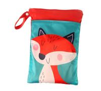 predolo Borsa per pannolini portatile Borsa per pannolini Borsa impermeabile per pannolini Tasche con doppia cerniera Organizzatore per pannolini per l'asilo, Volpe