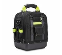 predolo Borsa Porta Utensili con Cerniere Multiple più Scomparti Borsa Attrezzi Grande con Maniglia Resistente Attrezzeria per Officina, Cantiere, Multicolore, Nero E Verde
