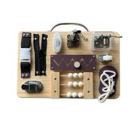 predolo Busy Board, lavagna per attività, giocattolo portatile per lo sviluppo intellettuale, giocattolo sensoriale da viaggio per bambini, ragazzi e ragazze, Style a