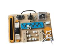 predolo Busy Board, lavagna per attività, giocattolo portatile per lo sviluppo intellettuale, giocattolo sensoriale da viaggio per bambini, ragazzi e ragazze, Style B
