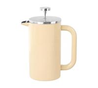 predolo Caffettiera a Stantuffo 1000 Ml a Doppia Parete Caffettiera a Stantuffo Termico Pressa Francese per Campeggio, Ufficio, Giallo