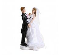 predolo Cake Topper Sposi Design Romantico Decorazione Torta Matrimonio Ricordo di Nozze Statuina Nuziale per Coppie, B