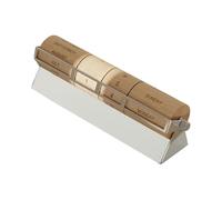 predolo Calendario da Tavolo Rotante in Legno con visualizzazione Moderna del Mese, della Settimana e della Data per l'arredamento Camera da, Argento