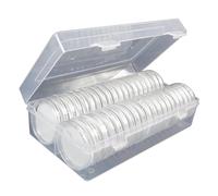 predolo Capsule per Monete, Porta medaglie da Dollaro, Forniture universali per la Raccolta di medaglie, Capsule Trasparenti, espositore per medaglie