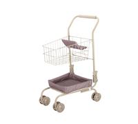predolo Carrello della spesa giocattolo per l'apprendimento precoce, pieghevole, piccolo, divertente, gioco di finzione, giocattoli educativi per bambini, Cestino Tinta Unita