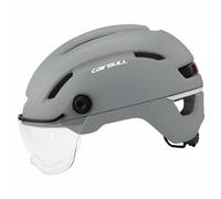 predolo Casco da Commuting con Visiera Chiara E Luce Posteriore PC Certificato Adatto Pendolarismo Commissioni Viaggi Del Fine Settimana