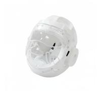 predolo Casco da Taekwondo Alta Resistenza Agli Urti Caschetto Protettivo Integrale Chiusura in Regolabile Attrezzatura Protettiva per Competizione, White, Xl