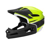 predolo Casco Integrale da Ciclismo Regolabile per Adulti, Perfetto per Andare, Nero Giallo
