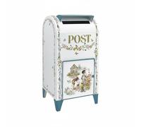 predolo Cassetta Postale in Ferro Resistente Cassetta Postale con Rilievo 3D Stile Retrò Cassette per la Corrispondenza per Giardino, Pastorale