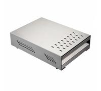 predolo Cassetto Battifondi per Pratico, Argento, L | Compatto, Contenitore per Fondi di Caffè con Cassetto Estraibile, Accessorio, Bar, esperti di caffè
