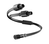 predolo Cavo di prolunga per luci esterne Cavo di prolunga tipo Y Decorazione portatile impermeabile per le feste del Ringraziamento e di Natale, 1 Femmina a 2 Maschi