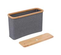 predolo Cestino per Carta Igienica, Accessori per Il Bagno, Supporto Rettangolare, Mobiletto Salvaspazio, Mobiletto Decorativo per La Casa, Camera Da Letto, 45x15x28cm, Grigio con coperchio