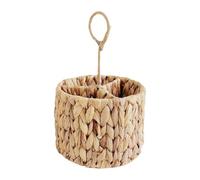predolo Cesto portaposate in vimini, organizer per utensili da cucina per piano di lavoro, robusto portaposate rotondo intrecciato per sala da pranzo