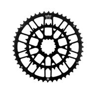 predolo Chainring Doppia Corona per Bici da Strada Anello Catena Ingranaggio Pignone Alluminio Lega con Tagli di Alleggerimento E Trasferimento di Potenza, 48T/32T