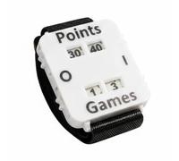 predolo Contatore Punteggio da Polso Display Chiaro Segnapunti da Polso Cinturino Regolabile Braccialetto Contapunti per Giocatori di Tennis, Bianco