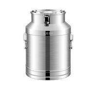 predolo Contenitore in Acciaio Inox Contenitore Secchio Bidone Barattolo con Coperchio Bloccabile E Guarnizione Affidabile per Tenuta Ermetica Adatto per, Circa≈7L Diametro 17 Altezza 32
