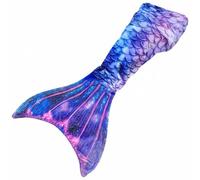 predolo Coperta in Flanella a Sirena Calda e Confortevole Coperta a Coda di Sirena Delicata Sulla Pelle per Ragazze, Bambine, Blu, 142-60cm