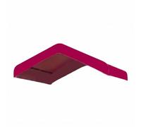 predolo Copertura Impermeabile Resistente Alle Intemperie Copertura Superiore Facile da Pulire Parasole per Mercato, Rosso Vino, 3 3m
