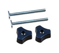 predolo Coppia Morsetti per Scanalatura Viti M8 E Manopole Attrezzo di Serraggio per Bancale Lavoro Falegnameria Metallurgia Hobby, 3 pezzi