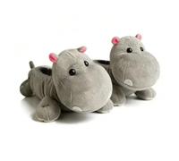 predolo Coprilama Peluche a Forma di Animale Elastico Coprilama Morbidi per Pattini Traspirante Protezioni Ice Skate Guard Assorbenti per Bambini, Ippopotamo