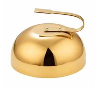 predolo Coprivivande con Manico Cloche Bombato Copripiatto per Chef, Grigliatori, Ristorante, Barbecue, Cucina, Oro, 30cm