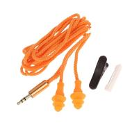 predolo Cuffie con tappi per le orecchie Auricolari da lavoro Protezione dell'udito con tappi per le orecchie dal suono chiaro Auricolari da 3,5 mm per, Giallo 100 Cm