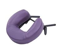 predolo Culla per il viso con cuscino per lettino da massaggio, supporto portatile in lega di alluminio, attrezzatura per massaggi, robusto poggiatesta, Viola