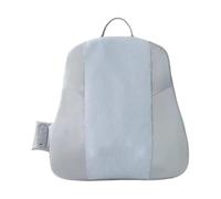 predolo Cuscino di supporto per massaggio alla schiena con protezione dal surriscaldamento, per ufficio, cuscino per massaggio riscaldato per auto, tessuto, Grigio
