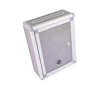 predolo Custodia per Suggerimenti Con Serratura Organizer 21 X 9,5 X 28 Cm Cassetta Dei Reclami Cassetta Postale in Lega Di Alluminio per Contenere Varie Buste, Documenti, Giornali, Slot superiore