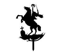 predolo da Giardino per Halloween, Decorazione da Esterno, Decorazione Artistica da Giardino, Ornamento da Prato, di Cavaliere e Cavallo per