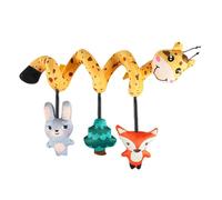 predolo Decorazione con seggiolino a spirale per bambini, leggero e carino, con sonaglio da appendere, gioco di attività per passeggino per bambine da 0 a 6, a Forma di Animale