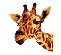 predolo Decorazione da Parete con Teste di Animali, Scultura da Parete, Statua d'Arte Fatta a Mano, Teste di Animali Moderne a Parete o Porta da, Giraffa