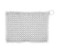 predolo Detergente per ghisa, paglietta compatta in Acciaio Inossidabile, Efficace spazzolone per Cotta di Maglia, Multiuso per Tazze, padelle, Piastre e, 8x6 inch