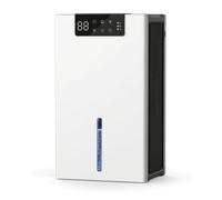 predolo Deumidificatore con Serbatoio Trasparente Anti Umidità Deumidificatore D'aria Basso Consumo Elettrodomestico per Camera da Letto, Bagno, Bianco