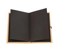 predolo di ritagli nero con pagine vuote, libro degli ospiti, fai da te, fotografico, di ritagli per la crescita del bambino, per laurea, Medio