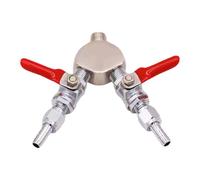 predolo Distributore di CO2 a 2 vie per birra fatta in casa, compatto, robusto, facile da usare, regolatore di CO2, distributore di gas per birra sostitutivo