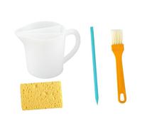 predolo Divisore per arte fluida in silicone, forniture premium, tazza divisa riutilizzabile per miscelazione, 3 canali per versare vernice acrilica