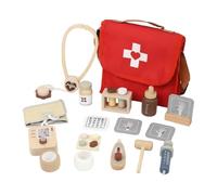 predolo Educativo Sicuro Set Gioco Dottore Valigetta da Dottore in Legno per Bambini